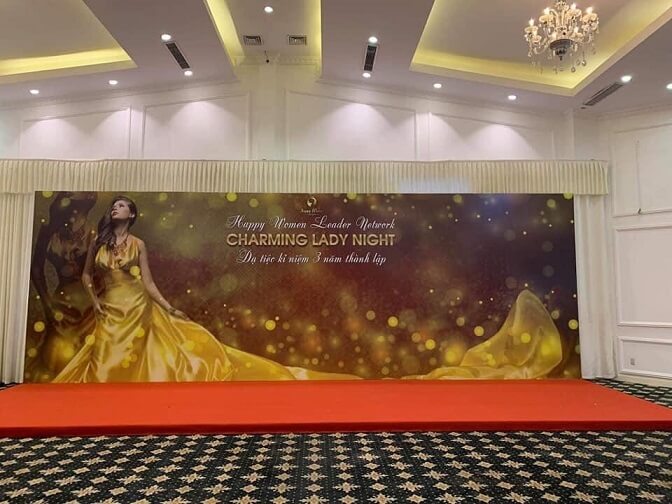 thi công backdrop chụp hình